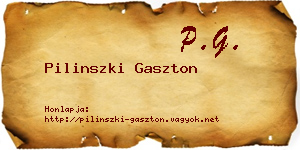 Pilinszki Gaszton névjegykártya